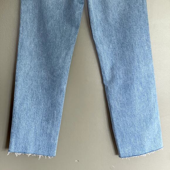 NWOT FRANK & EILEEN MONAGHAN Mom Jean Size 25 Blue Denim High Waist Straight Leg - Picture 15 of 16